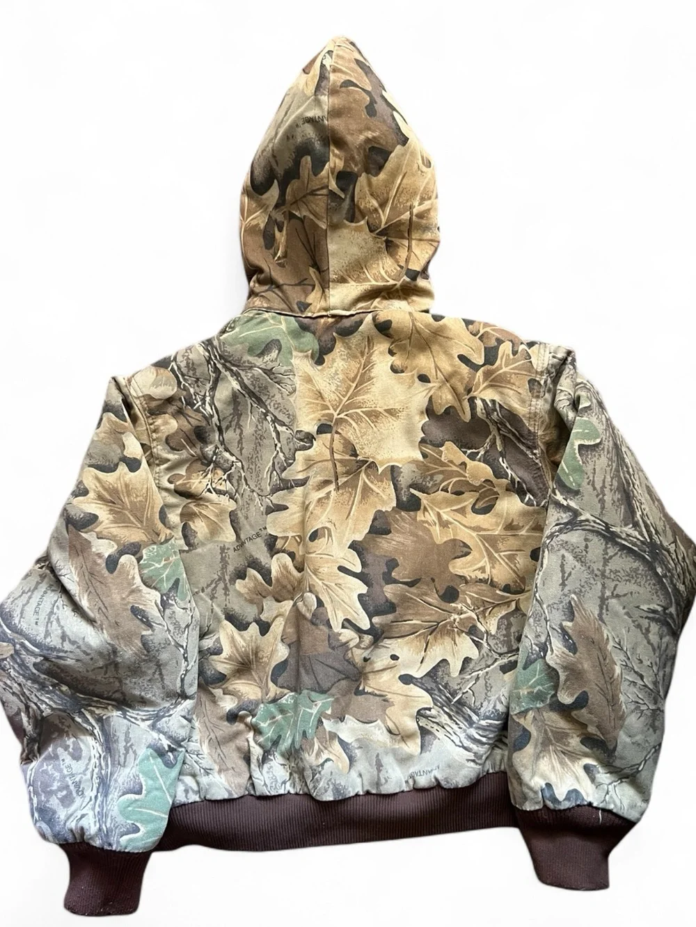 Vintage Walls USA Made Advantage Timber Camo Hunting Jacket Hooded Youth 12